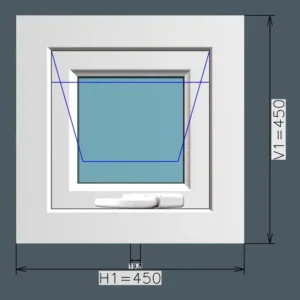 Termopanel Proyectante Empavonada 45X45CM