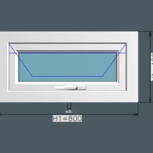 Termopanel Proyectante Empavonada 80X40CM